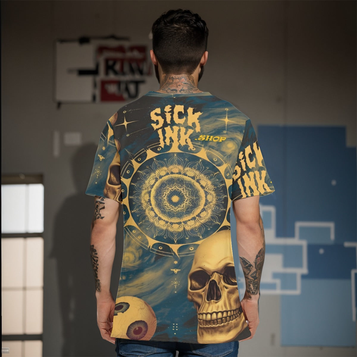 All-Over Print   O-Neck T-Shirt | 190GSM Cotton