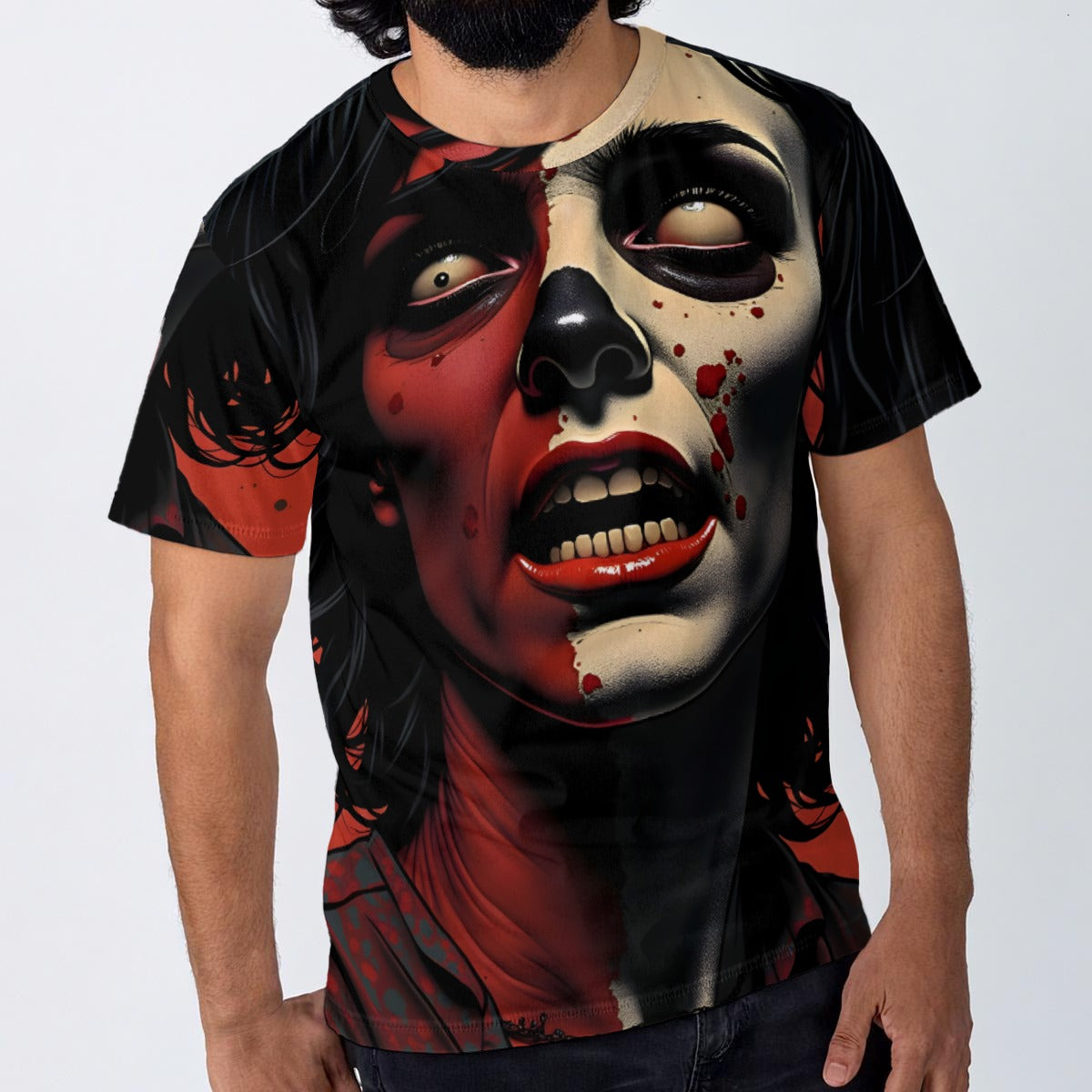All-Over Print Men's O-Neck T-Shirt | 190GSM Cotton