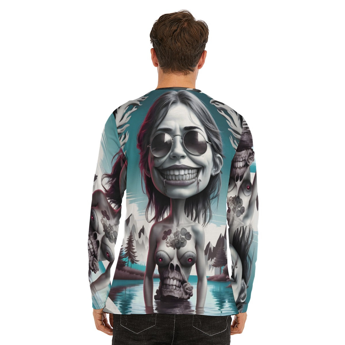 All-Over Print Long Sleeve T-Shirt | 190GSM Cotton