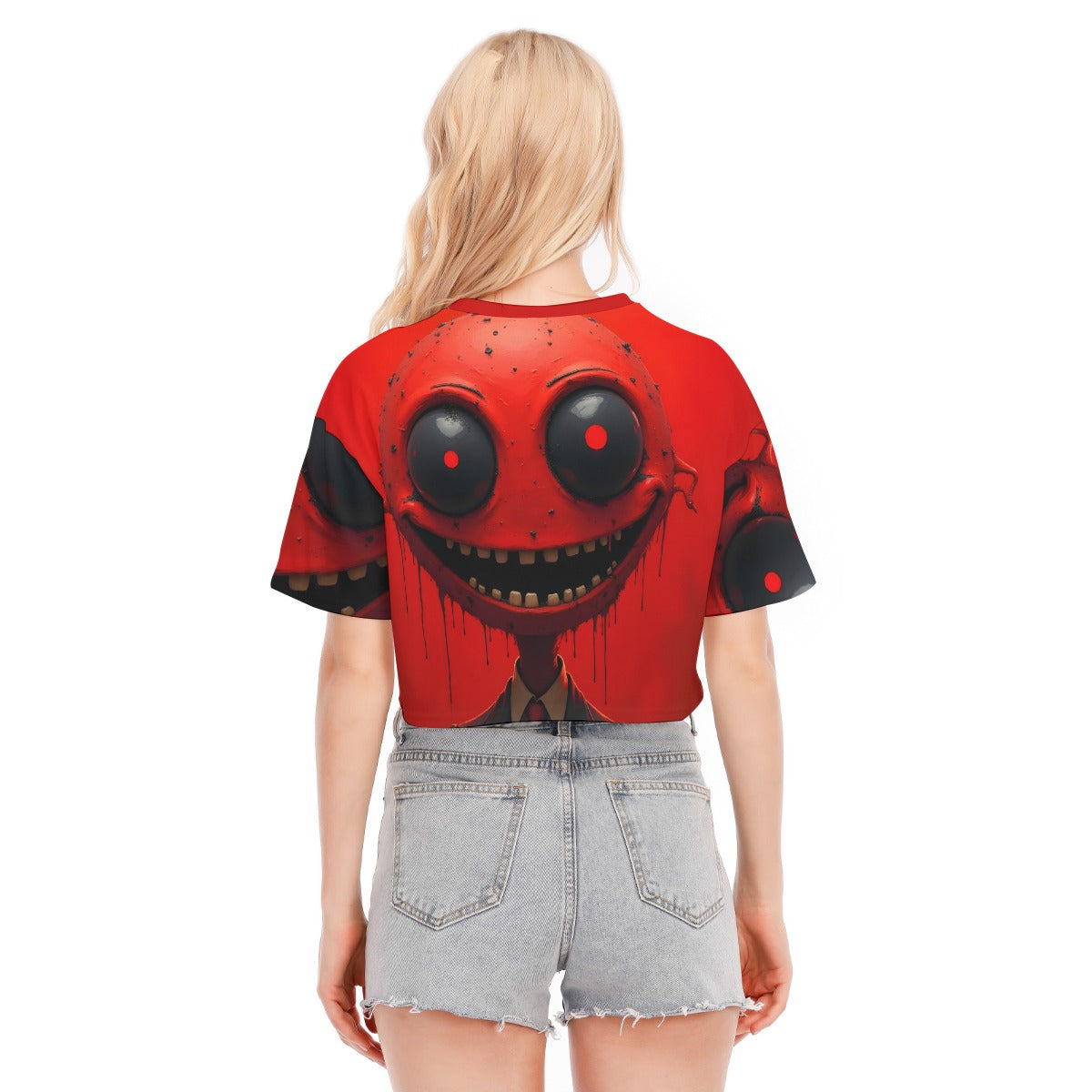All-Over Print Women's Cropped T-shirt | 190GSM Cotton