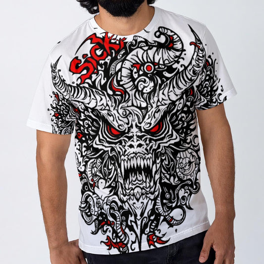 All-Over Print Men's O-Neck T-Shirt | 190GSM Cotton
