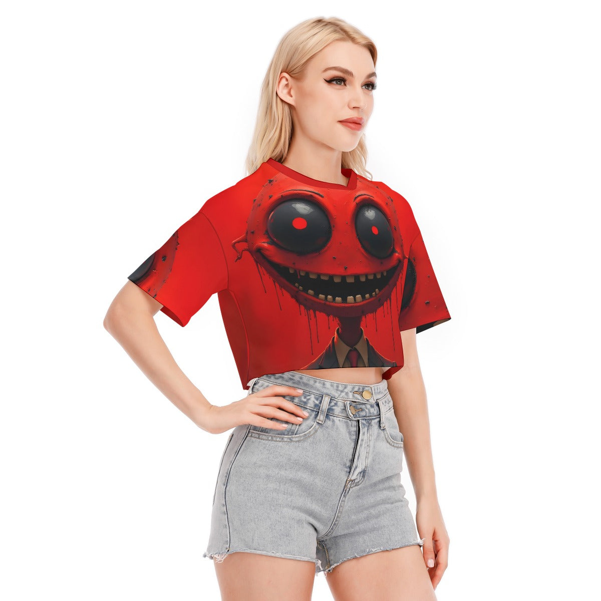 All-Over Print Women's Cropped T-shirt | 190GSM Cotton