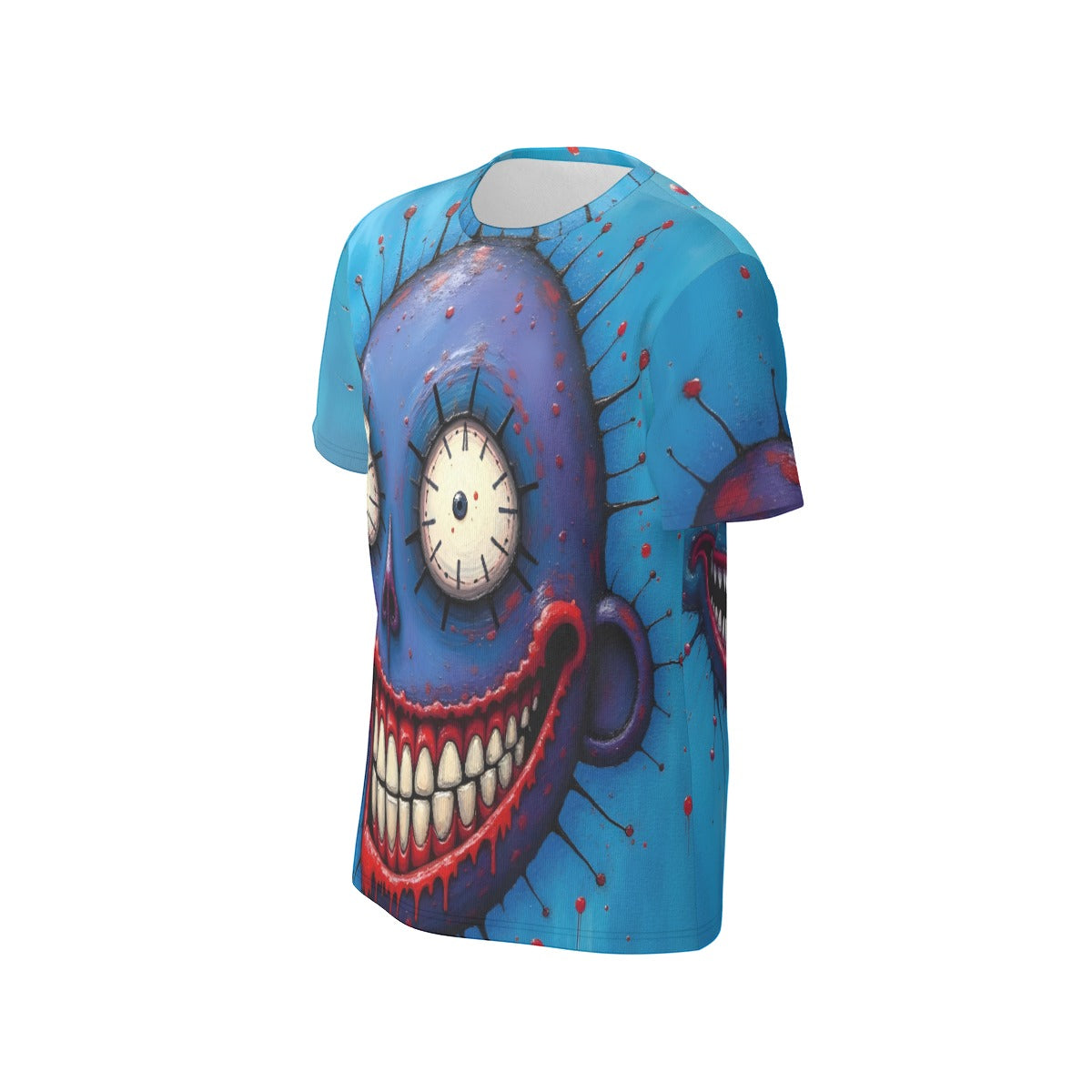 All-Over Print Cotton T-Shirt , Inked Clothing Designed by AI, Tattoo Inspired Art, Unique Apparel, Tee with Digital Art,   Print, Gifts For All