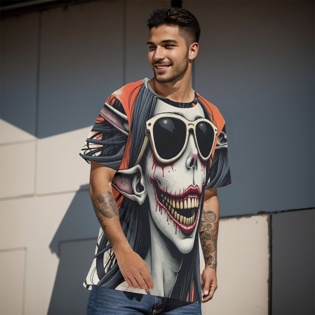 All-Over Print    O-Neck T-Shirt | 190GSM Cotton