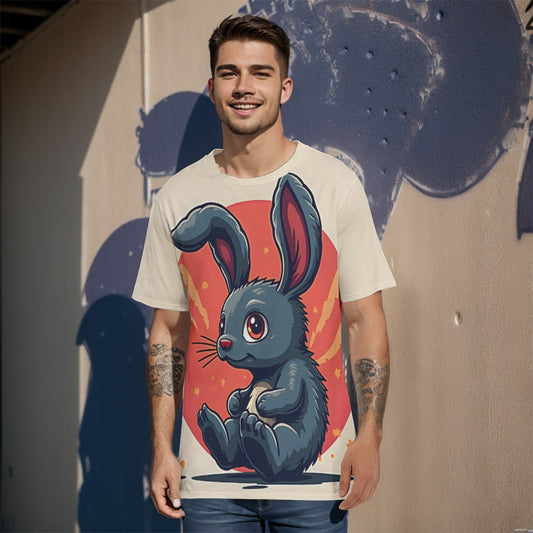 All-Over Print  T-Shirt  Cotton