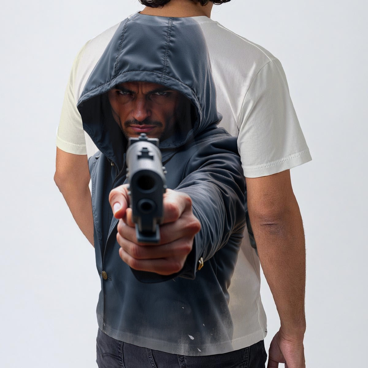 All-Over Print  T-Shirt  Cotton