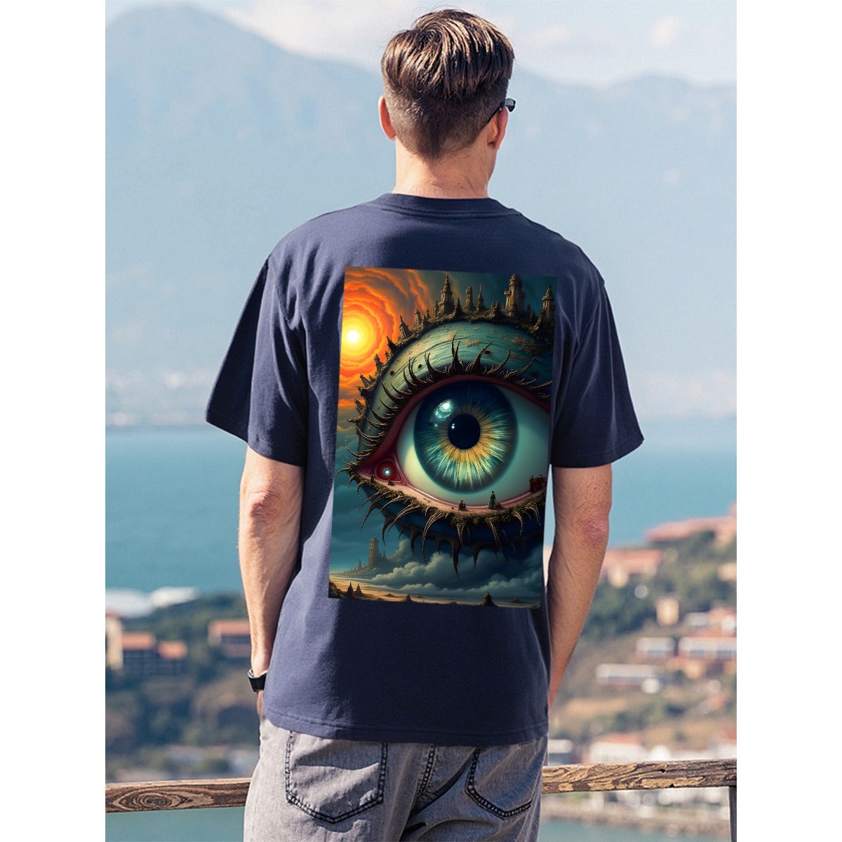 Men's T-Shirt  For The USA|180GSM Back DTF