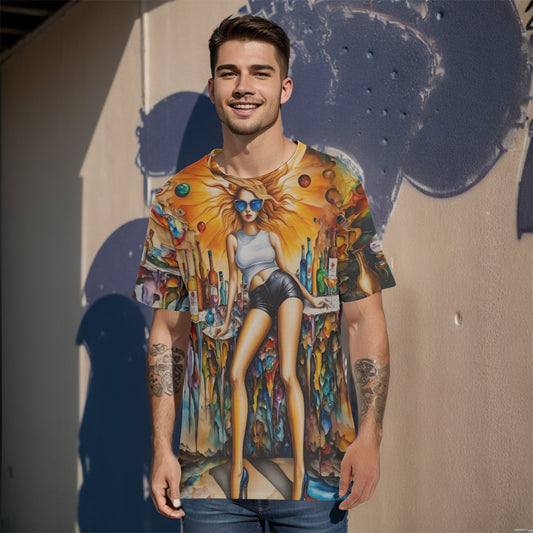 All-Over Print   T-Shirt  Cotton