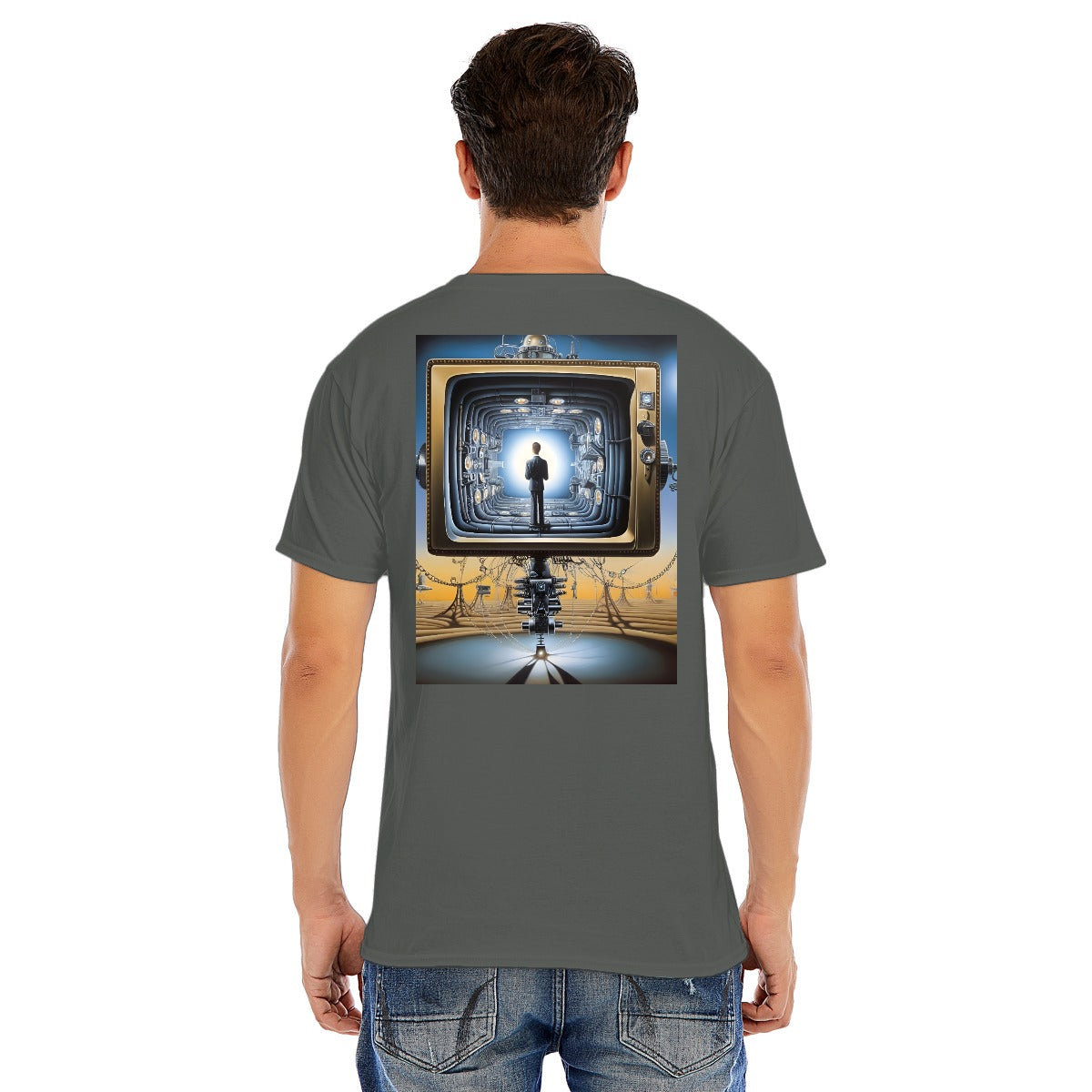 Unisex O-neck Short Sleeve T-shirt CottonStAI Inked Clothing, Tattoo Style Apparel, Edgy Designs, T-Shirt with Digital Print, Graphic Tee, Gift For All, Fashion Statement