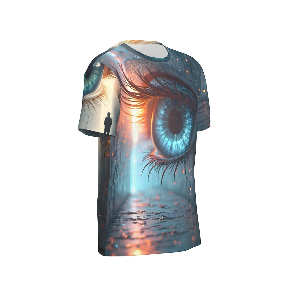 All-Over Print T-Shirt Cotton, Long Sleeve T-Shirt Cotton, Crazy AI Designed Inked Clothing, Tattoo styled art and surrealism inspired designs