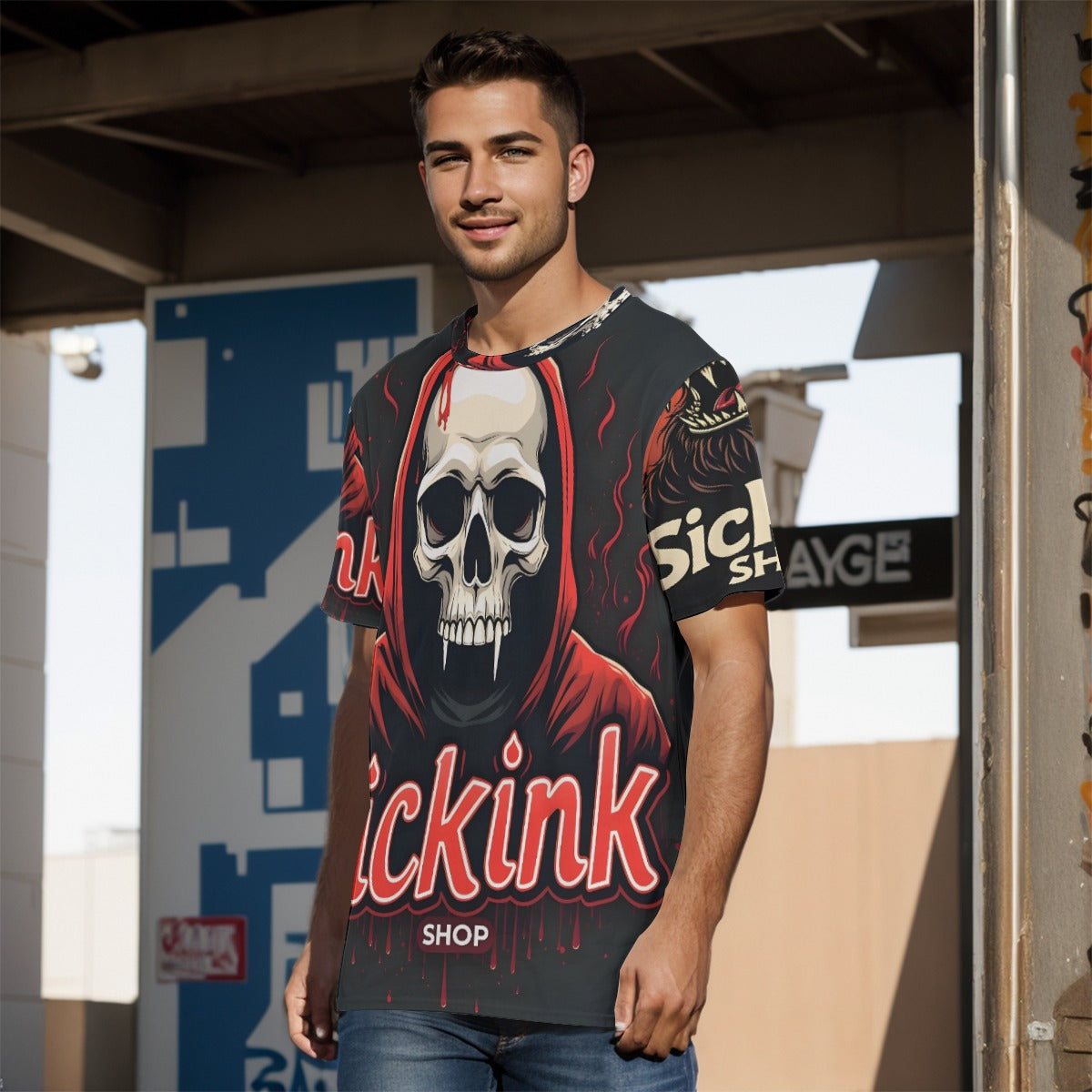 All-Over Print Men's O-Neck T-Shirt | 190GSM Cotton