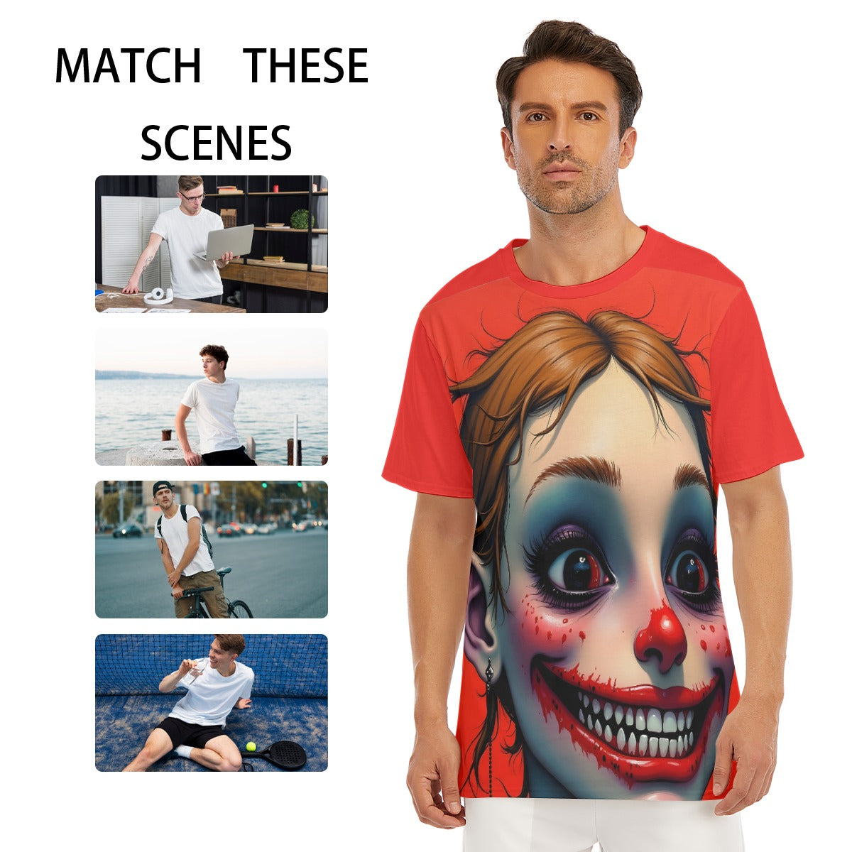 All-Over Print  T-Shirt Cotton