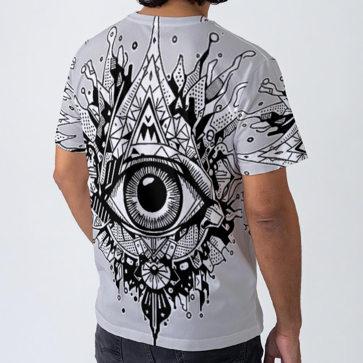 All-Over Print Men's O-Neck T-Shirt | 190GSM Cotton