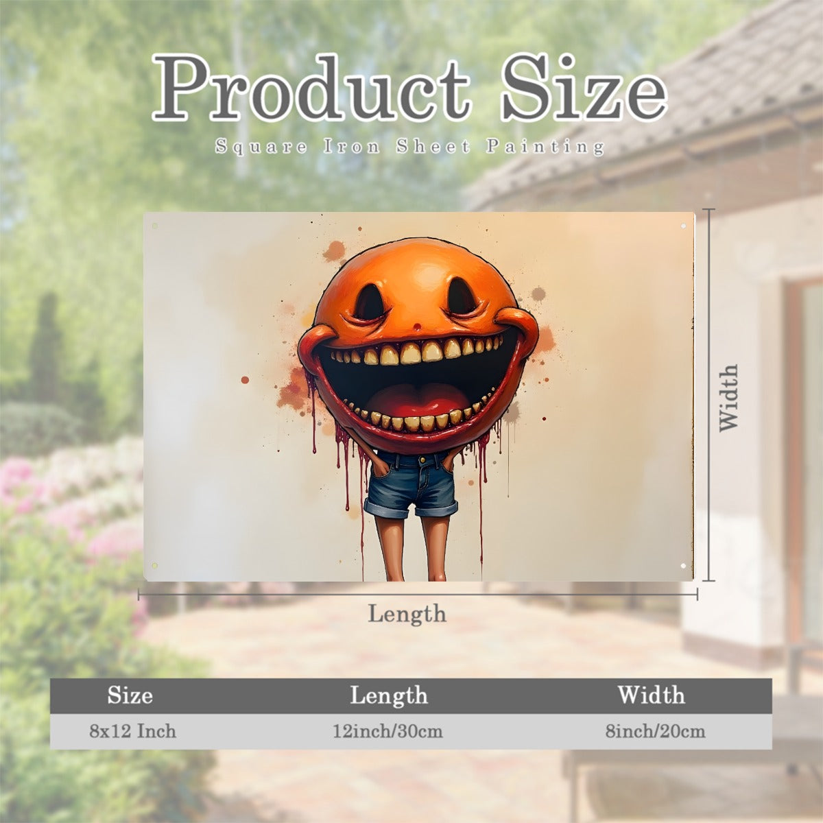 Rectangular Metal Hanging Painting For The USA 3:2