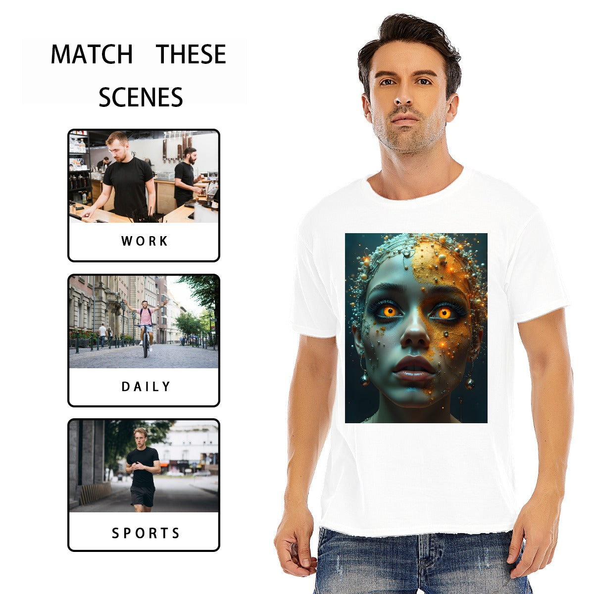 Unisex O-neck Short Sleeve T-shirt | 180GSM Cotton (DTF)