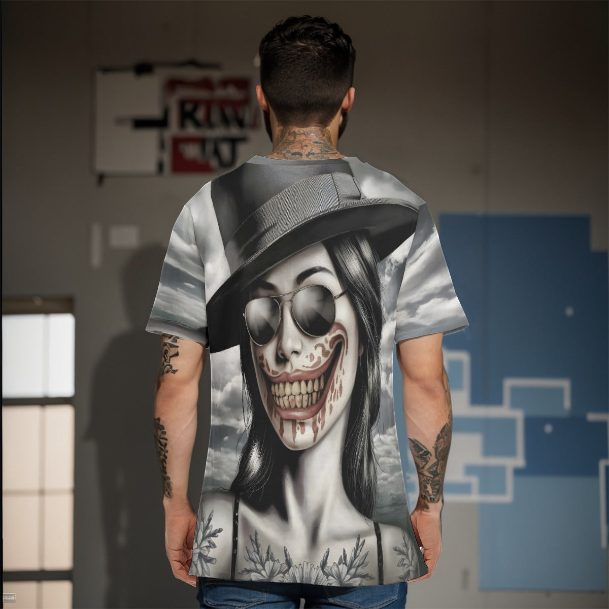 All-Over Print T-Shirt  Cotton