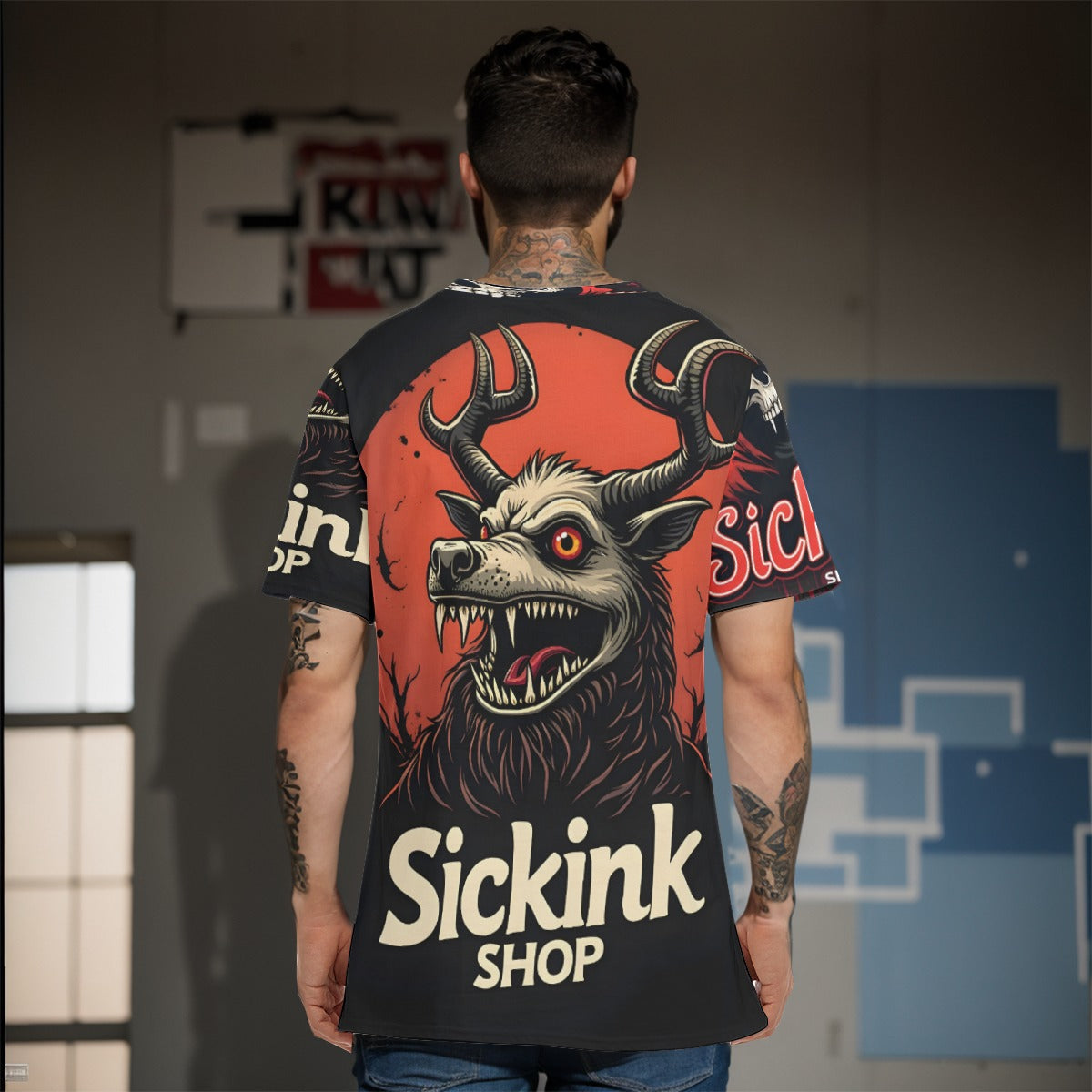 All-Over Print Men's O-Neck T-Shirt | 190GSM Cotton