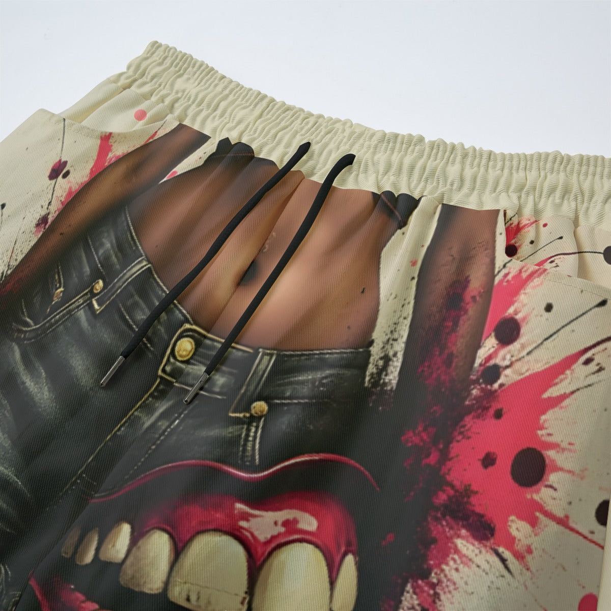 All-Over Print Unisex Straight Casual Pants Cotton