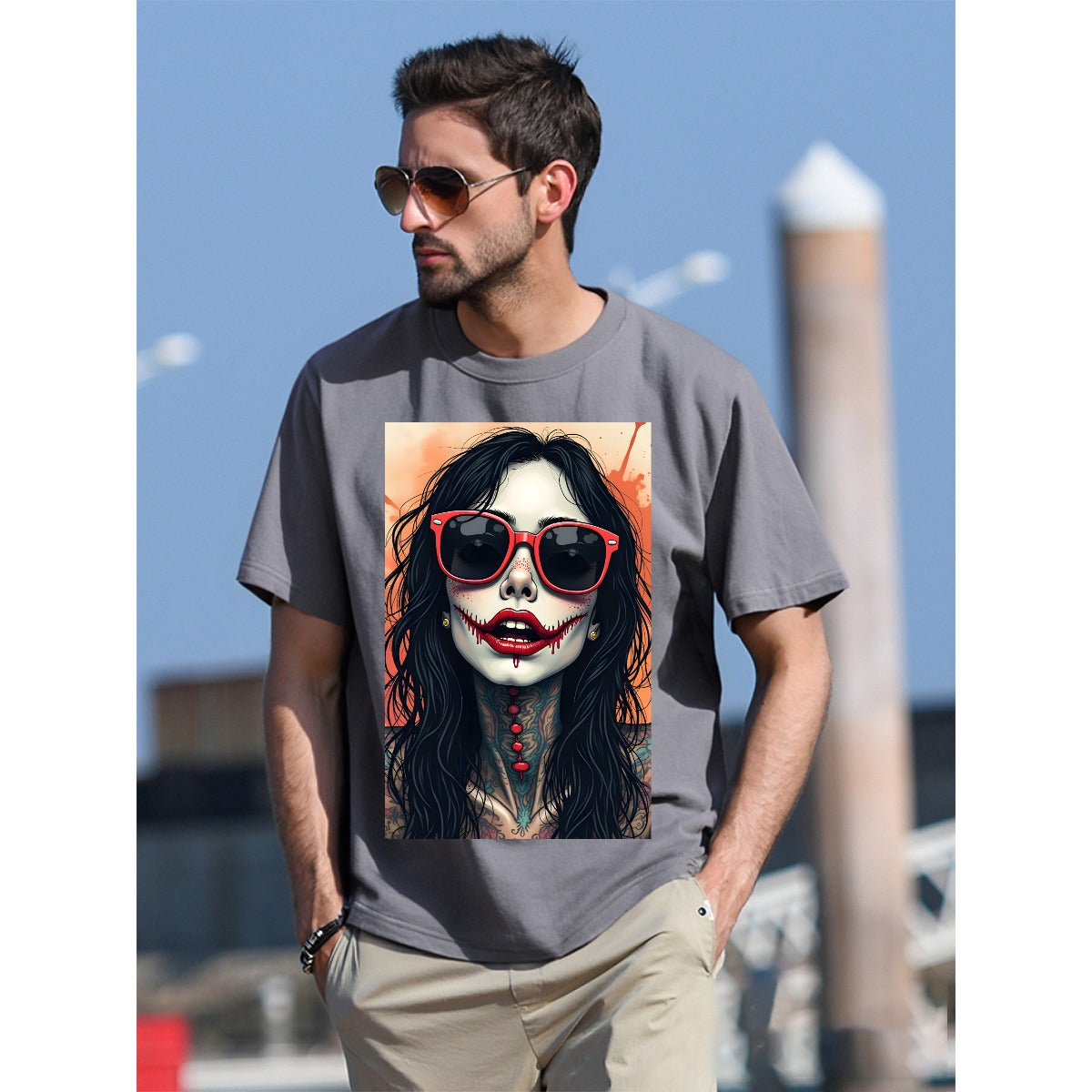 T-Shirt  For The USA|180GSM Front DTF