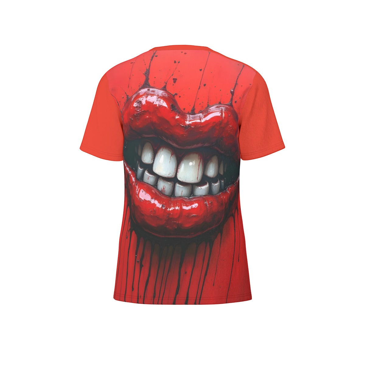 All-Over Print O-Neck T-Shirt Cotton