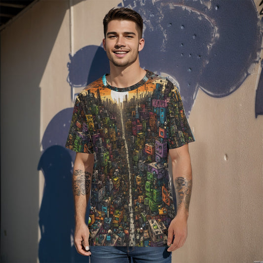 All-Over Print O-Neck T-Shirt | 190GSM Cotton