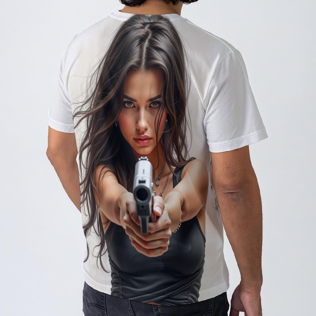 All-Over Print  T-Shirt  Cotton