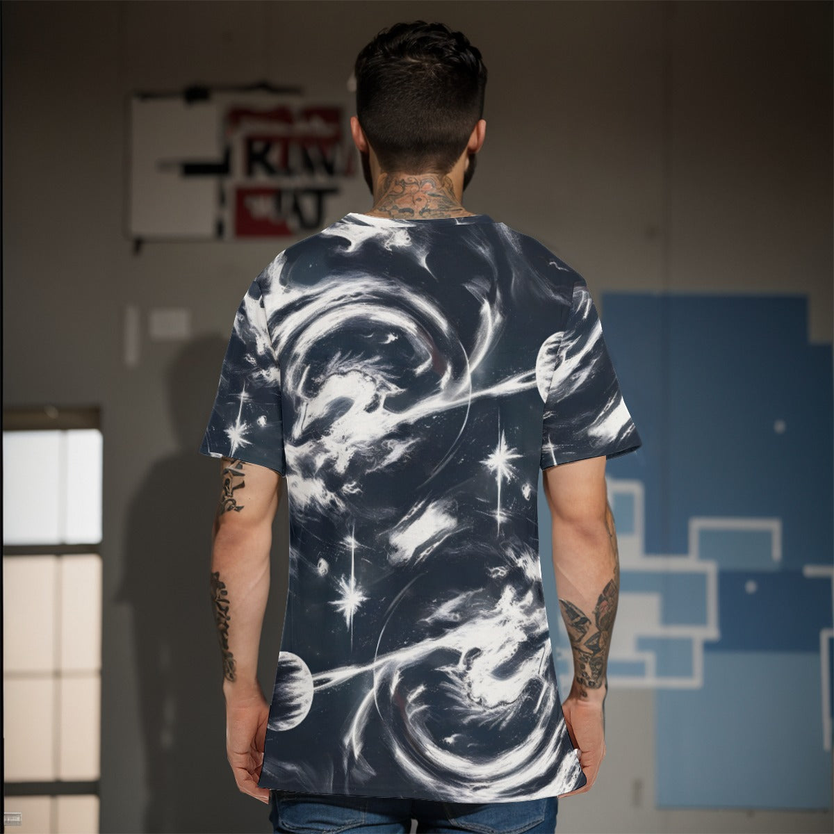 All-Over Print O-Neck T-Shirt | 190GSM Cotton