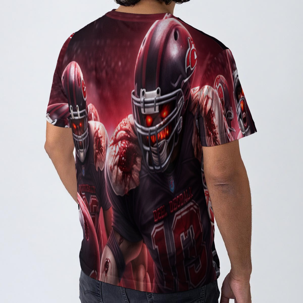 All-Over Print  T-Shirt  Cotton