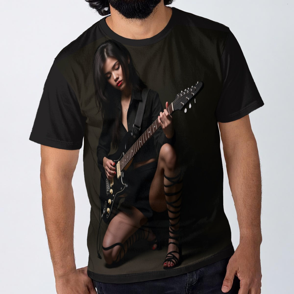 All-Over Print Cotton T-Shirt