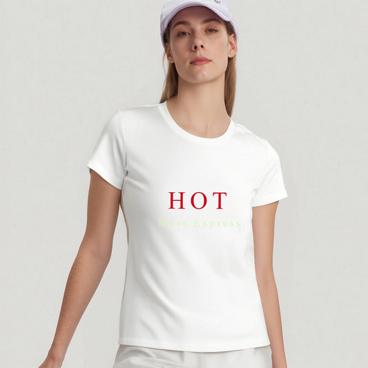 Women's Round-Neck Short-Sleeved T-Shirt For the USA|200GSM Cotton DTF