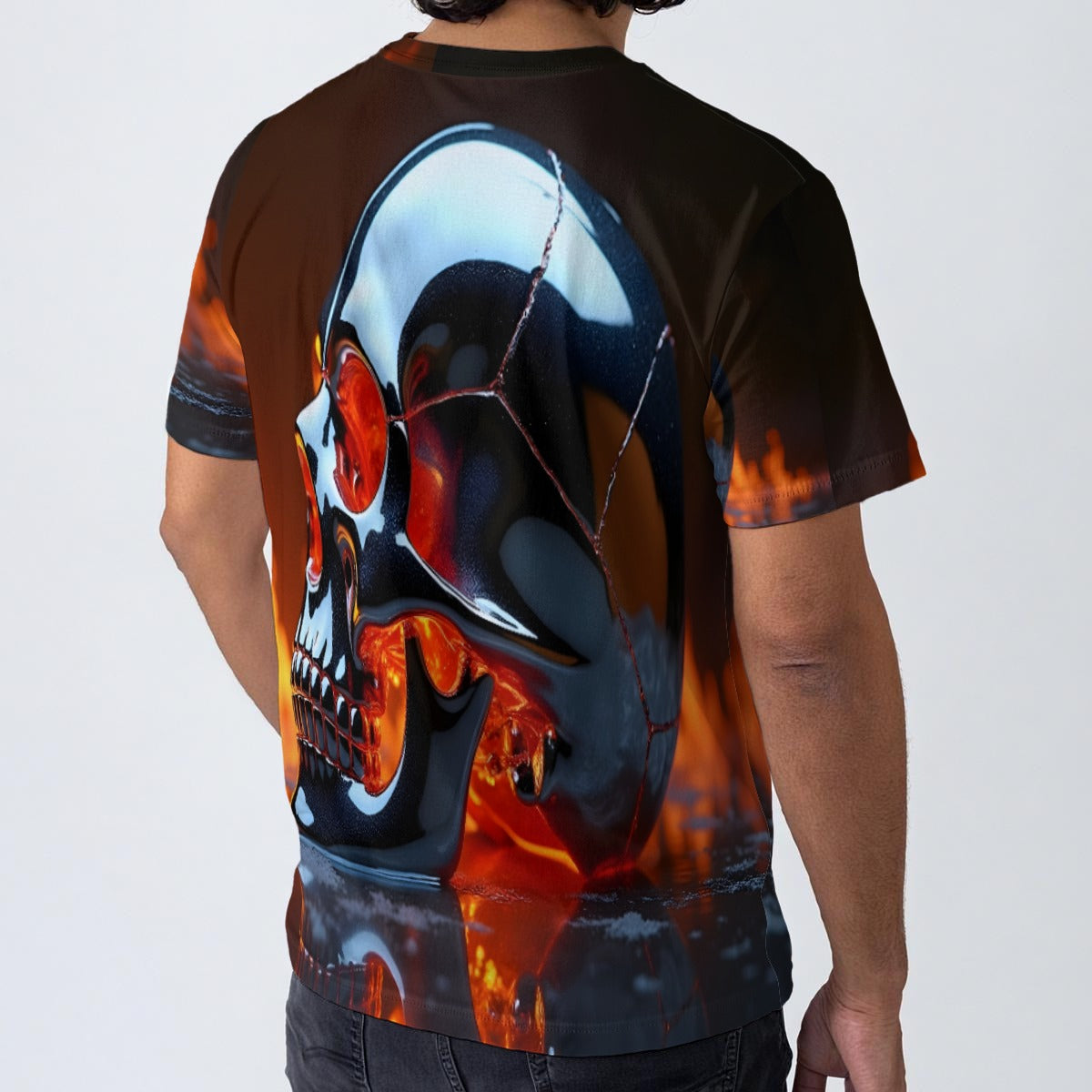 All-Over Print O-Neck T-Shirt | 190GSM Cotton