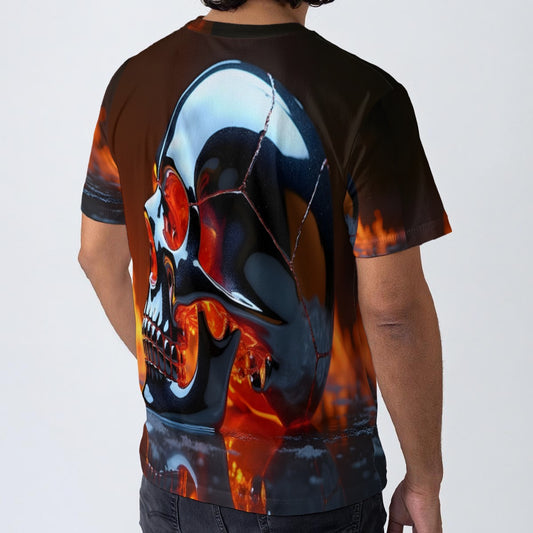 All-Over Print O-Neck T-Shirt | 190GSM Cotton