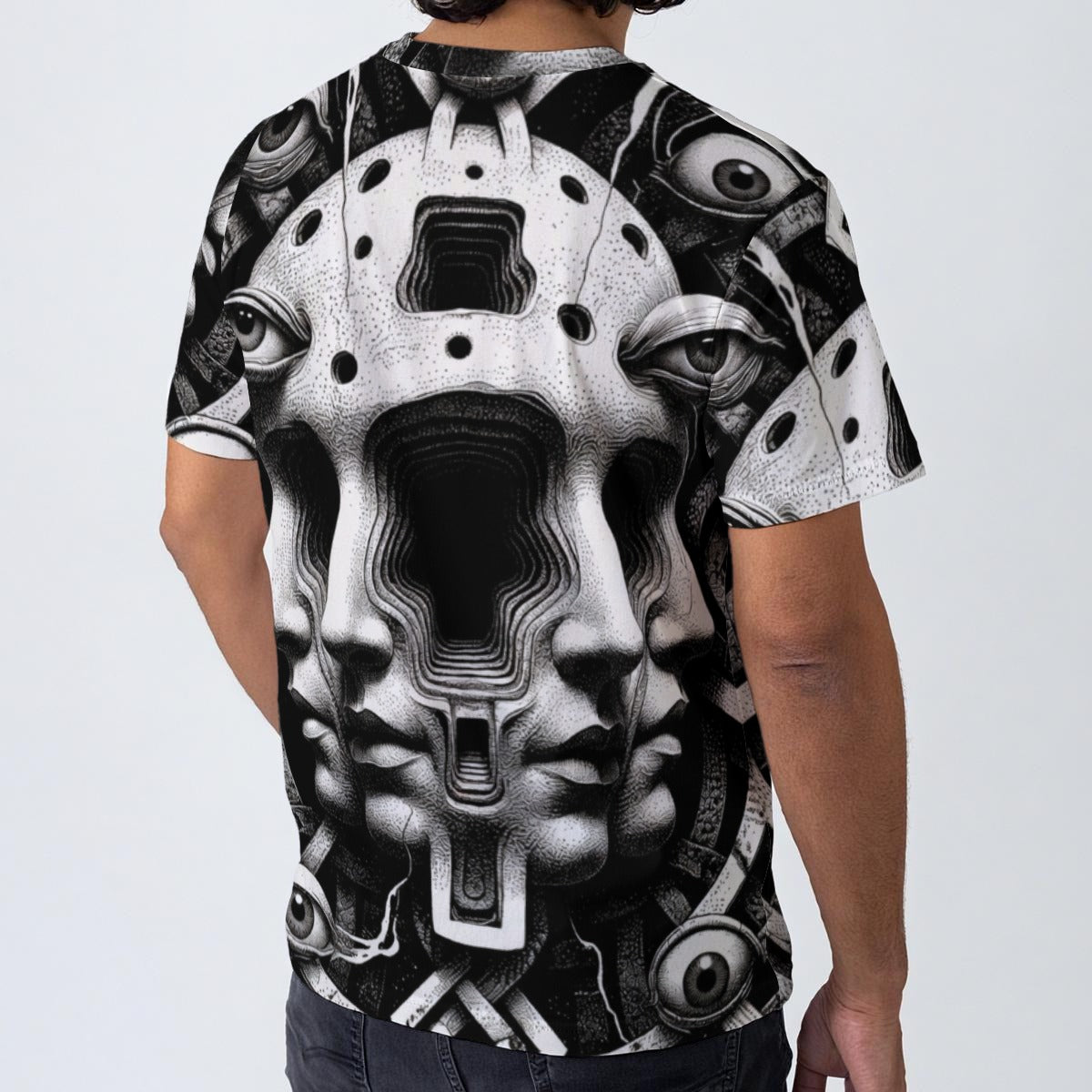 All-Over Print Men's O-Neck T-Shirt | 190GSM Cotton