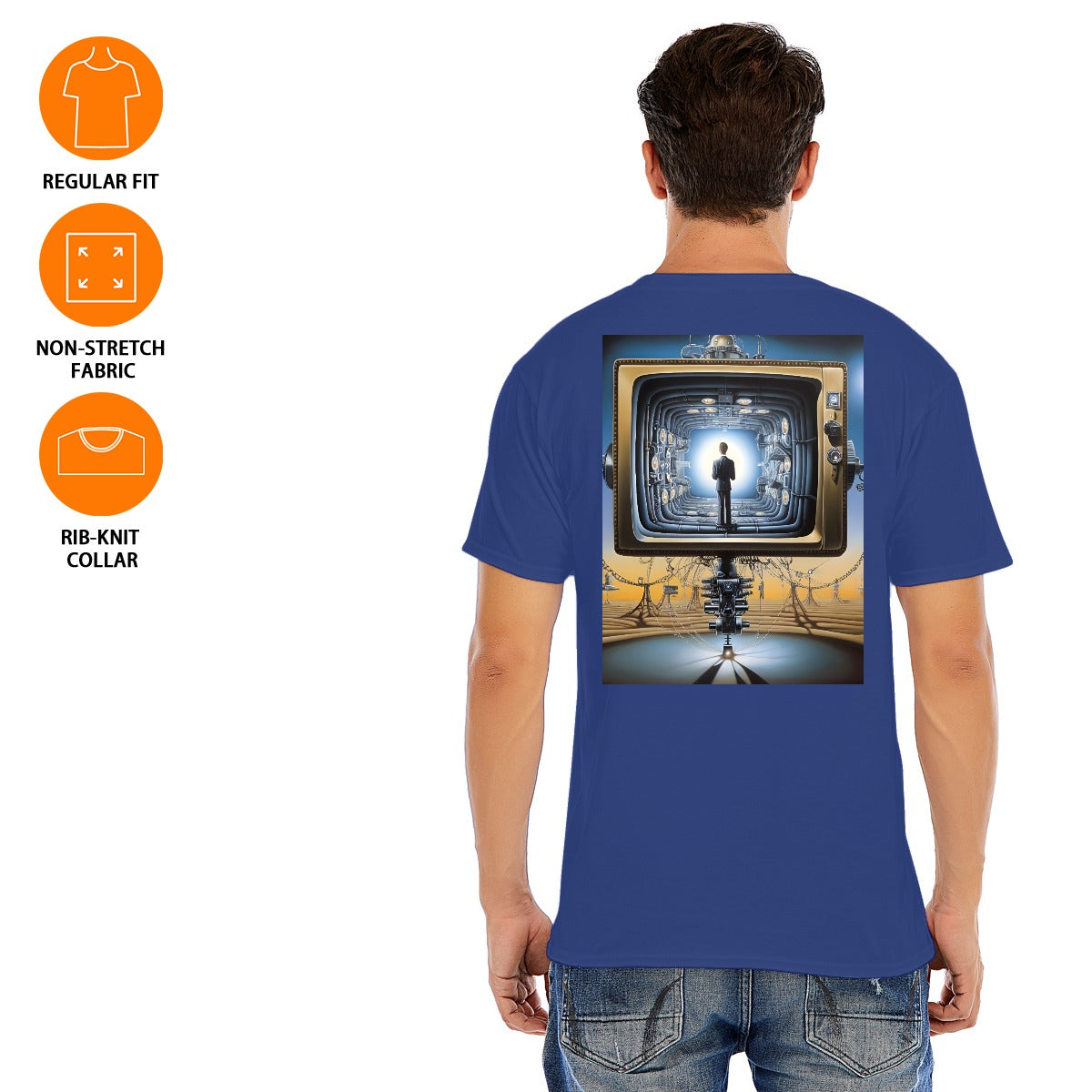 Unisex O-neck Short Sleeve T-shirt CottonStAI Inked Clothing, Tattoo Style Apparel, Edgy Designs, T-Shirt with Digital Print, Graphic Tee, Gift For All, Fashion Statement