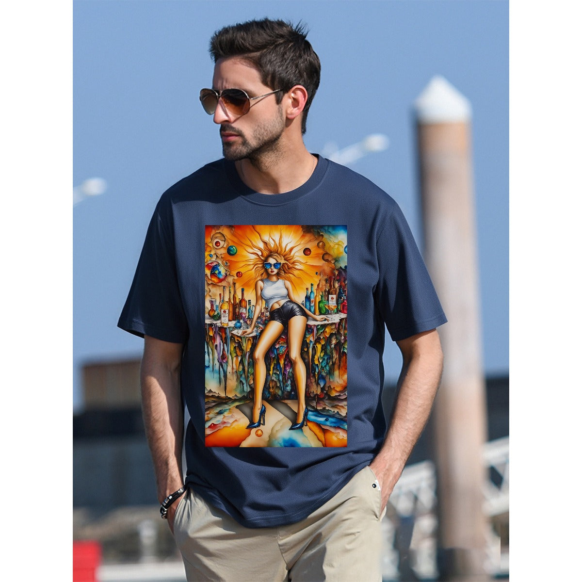 T-Shirt  For The USA|180GSM Front DTF