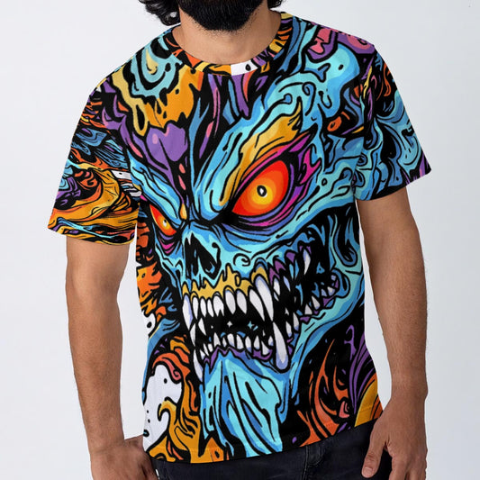 All-Over Print Men's O-Neck T-Shirt | 190GSM Cotton