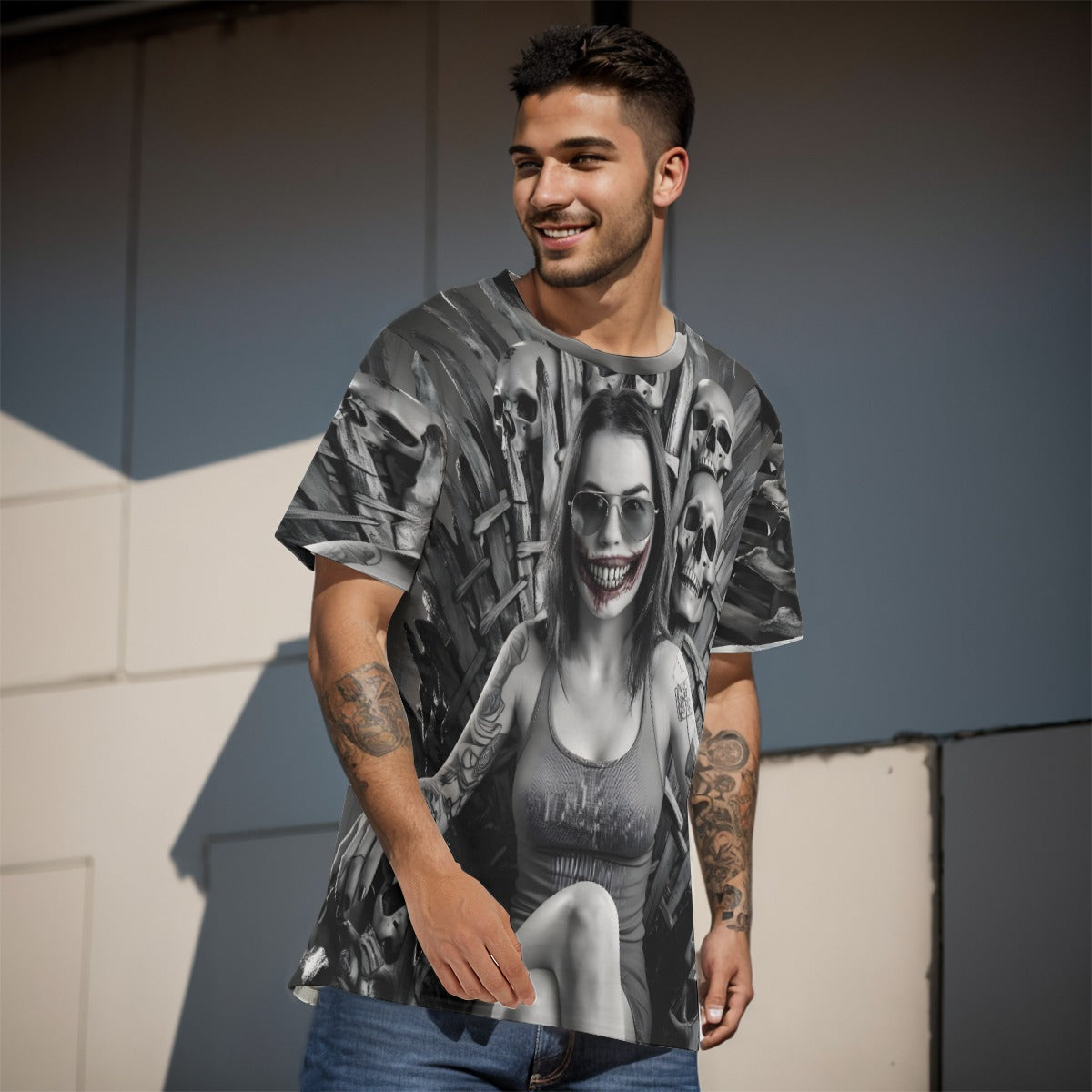 All-Over Print Men's O-Neck T-Shirt | 190GSM Cotton