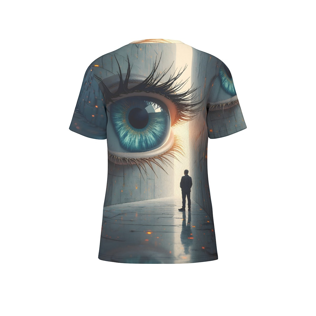 All-Over Print T-Shirt Cotton, Long Sleeve T-Shirt Cotton, Crazy AI Designed Inked Clothing, Tattoo styled art and surrealism inspired designs