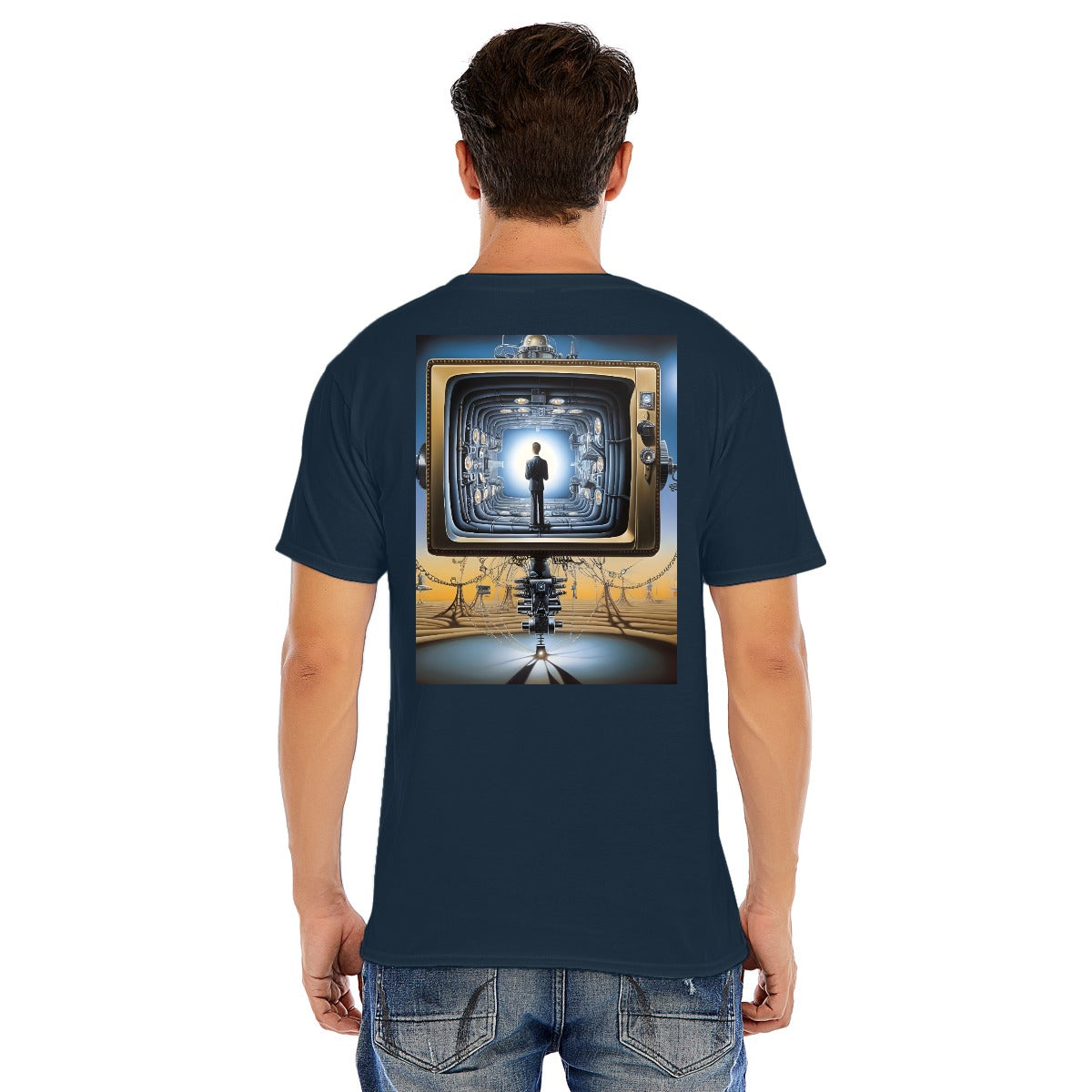 Unisex O-neck Short Sleeve T-shirt CottonStAI Inked Clothing, Tattoo Style Apparel, Edgy Designs, T-Shirt with Digital Print, Graphic Tee, Gift For All, Fashion Statement