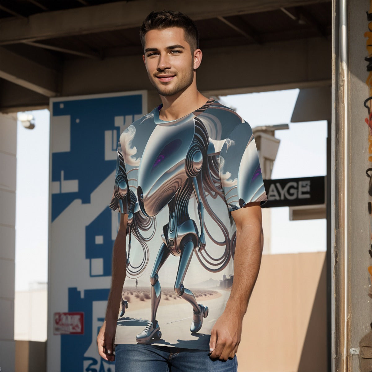 All-Over Print   O-Neck T-Shirt | 190GSM Cotton