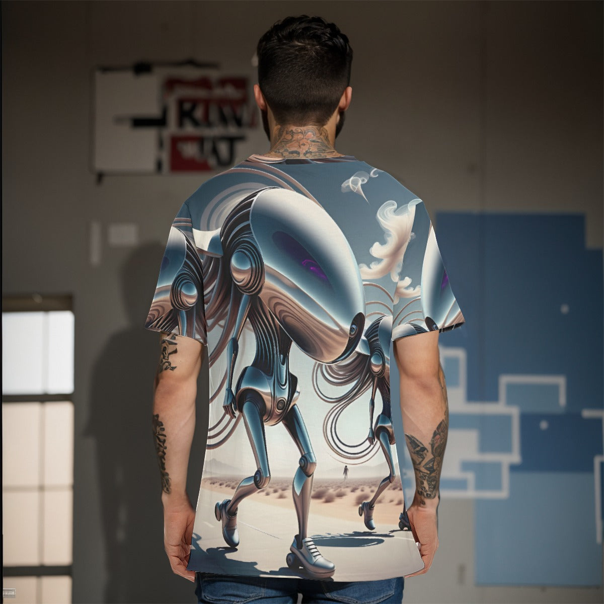 All-Over Print   O-Neck T-Shirt | 190GSM Cotton