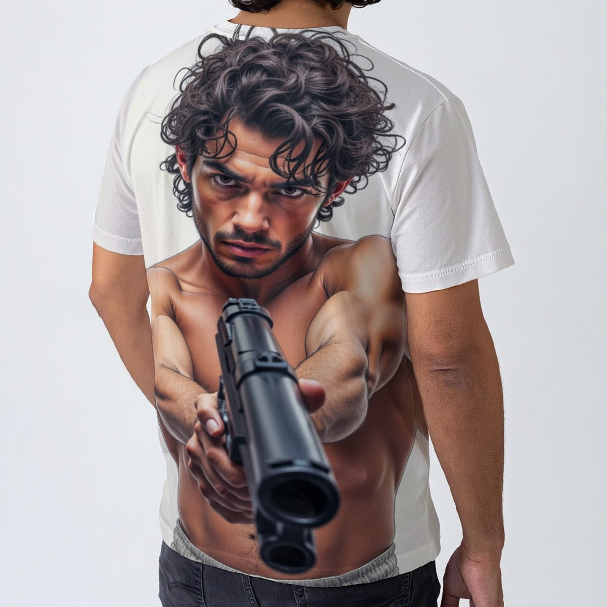 All-Over Print  T-Shirt  Cotton