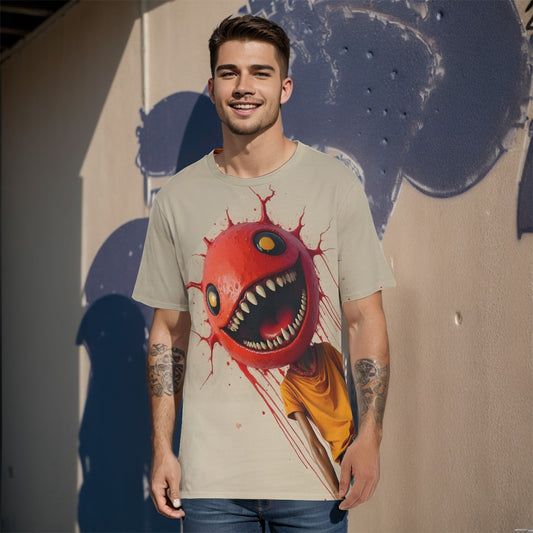 Crazy AI Inked Clothing, Tattoo style  Print Shirt,  Graphic Tee, Digital Design, Apparel, Fashionable Wear,Gift For