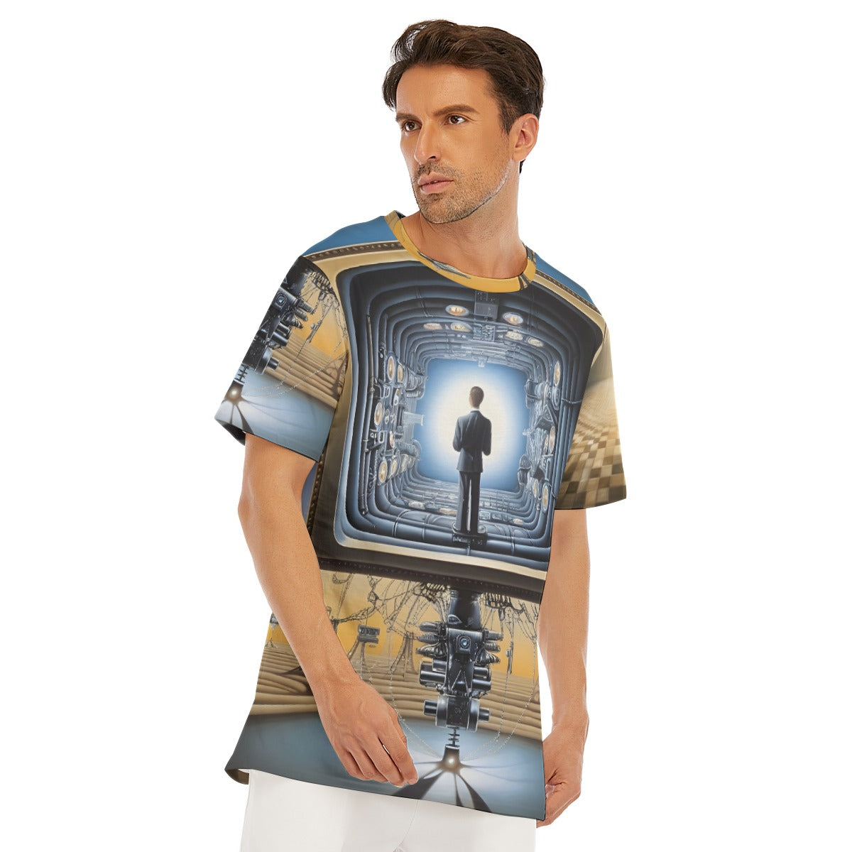 All-Over Print Men's O-Neck T-Shirt | 190GSM Cotton