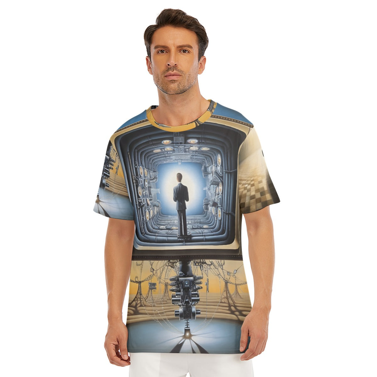 All-Over Print Men's O-Neck T-Shirt | 190GSM Cotton