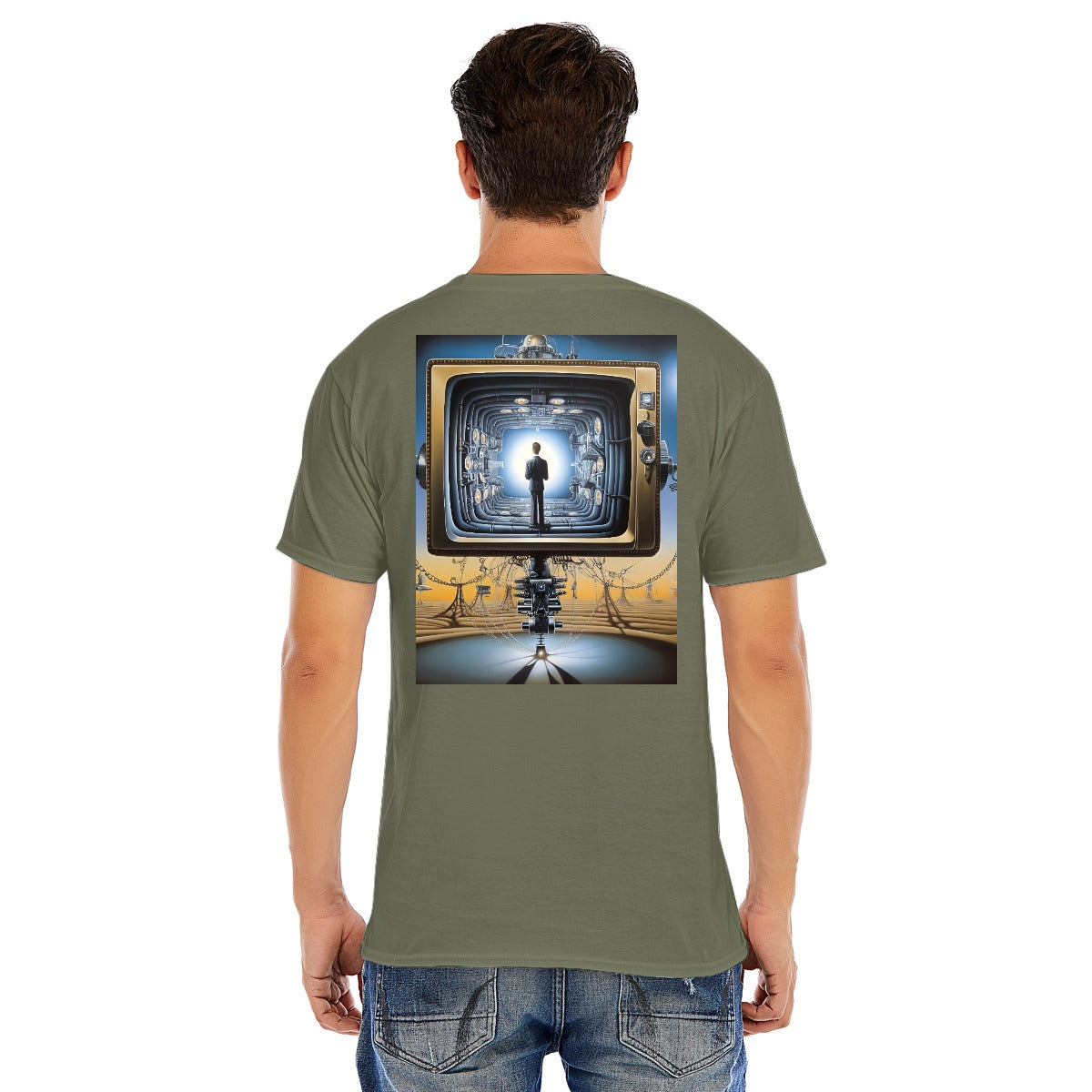 Unisex O-neck Short Sleeve T-shirt CottonStAI Inked Clothing, Tattoo Style Apparel, Edgy Designs, T-Shirt with Digital Print, Graphic Tee, Gift For All, Fashion Statement