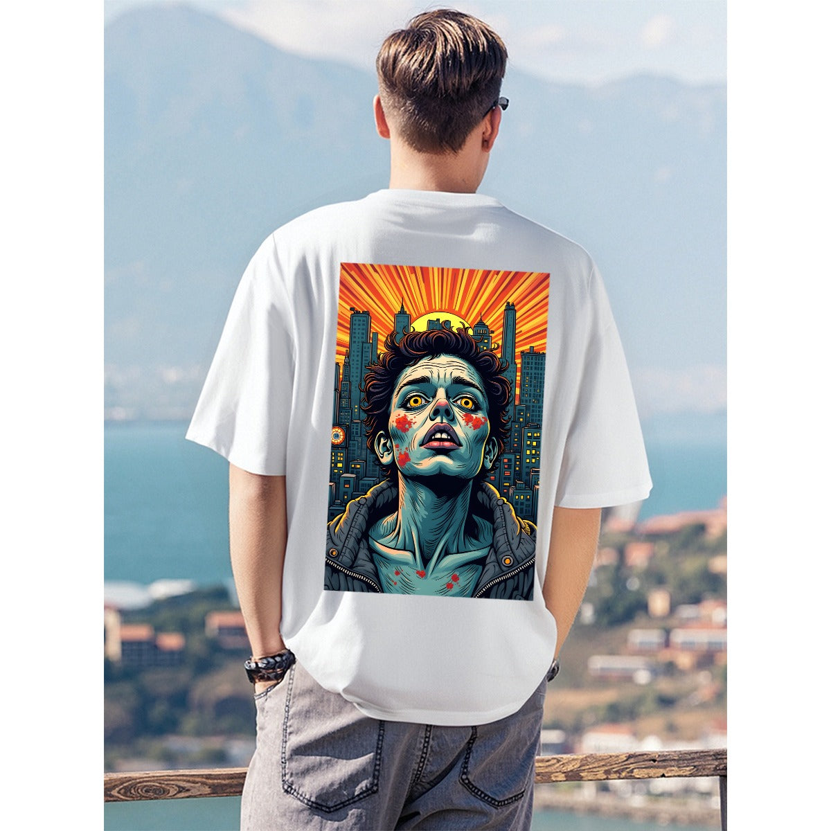 USA,    Digital Art, One of a Kind AI Image, Tattoo inspired design, inked clothing,