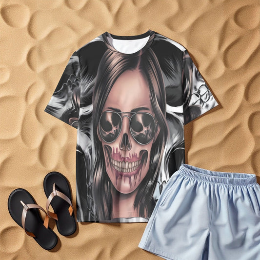 All-Over Print  O-Neck T-Shirt  190GSM Cotton