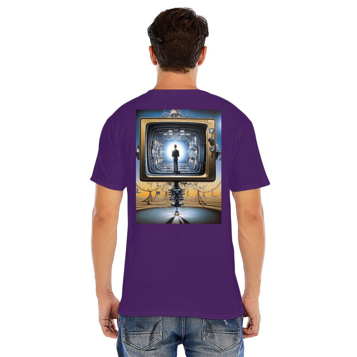 Unisex O-neck Short Sleeve T-shirt CottonStAI Inked Clothing, Tattoo Style Apparel, Edgy Designs, T-Shirt with Digital Print, Graphic Tee, Gift For All, Fashion Statement