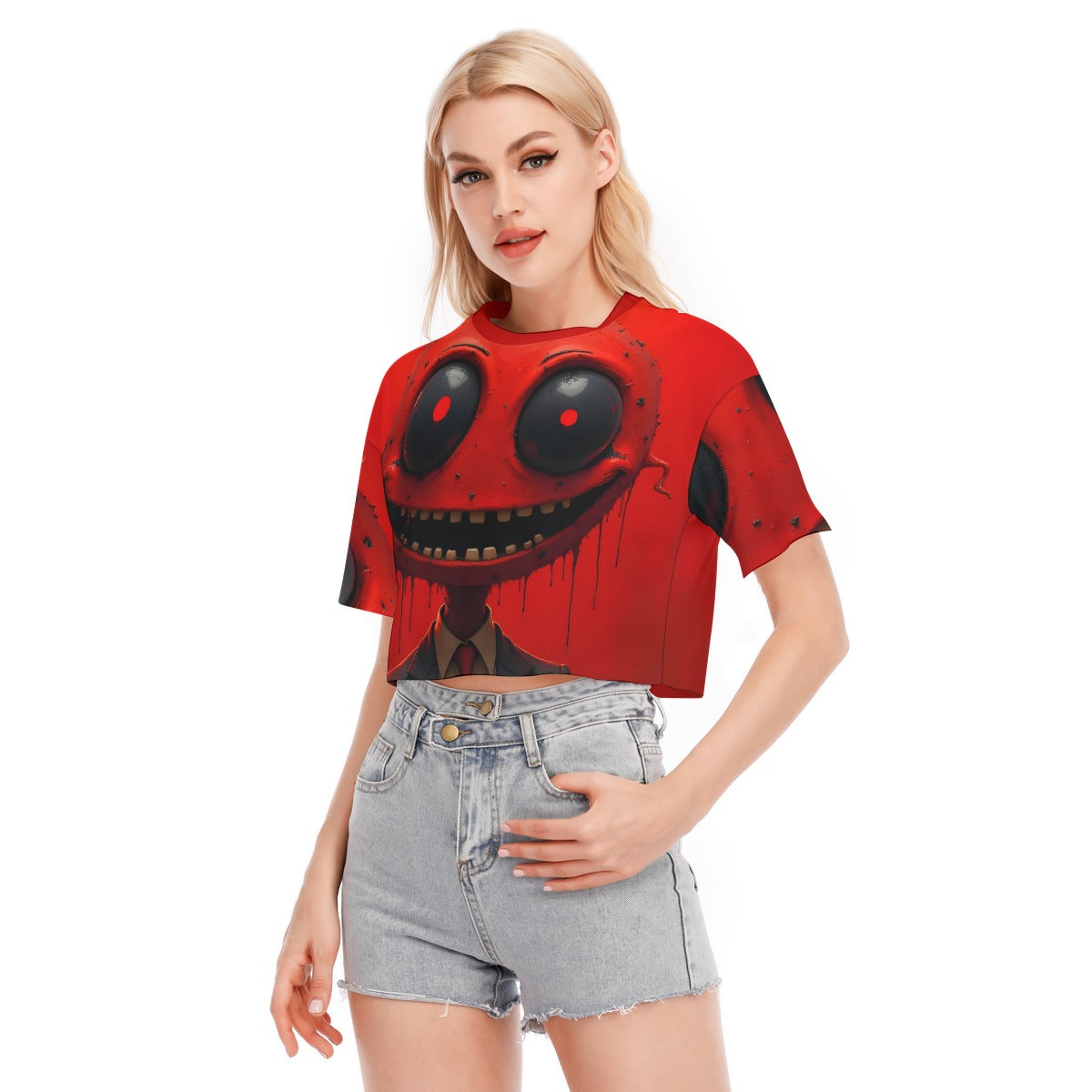 All-Over Print Women's Cropped T-shirt | 190GSM Cotton